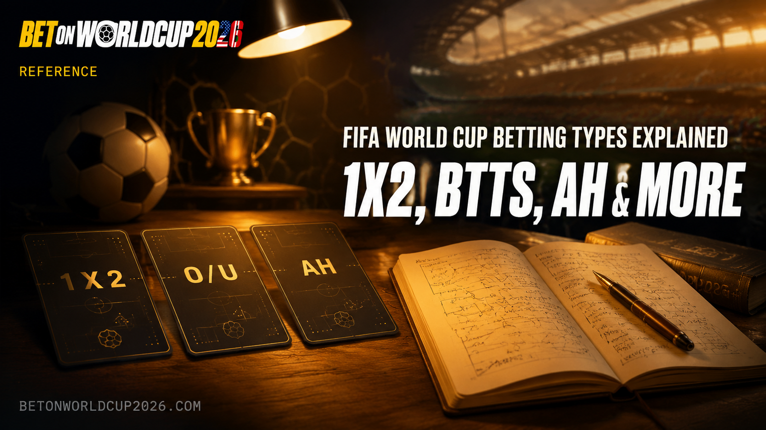 Jenis Pertaruhan Piala Dunia 2026 — 1X2, BTTS, Handicap & Lain-lain